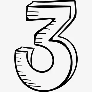 号码3 图标免抠