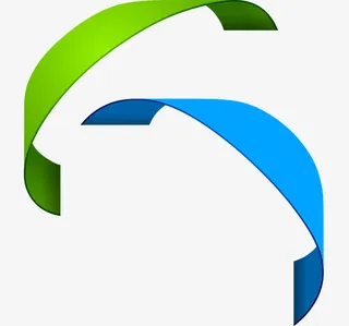 立体渐变蓝色矢量免抠