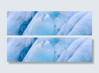冰川banner创意设计