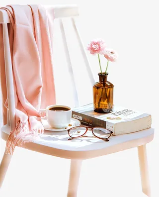 小清新阳光下的椅子素材免抠