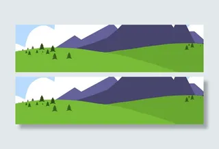 原野背景banner设计