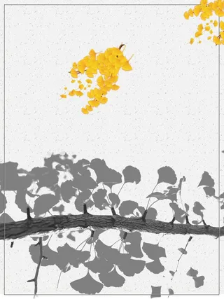 简约银杏旅游宣传推广高清