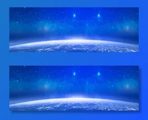 炫光地球商务科技蓝色背景高清