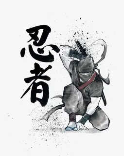 手绘忍者免抠 手绘忍者免抠