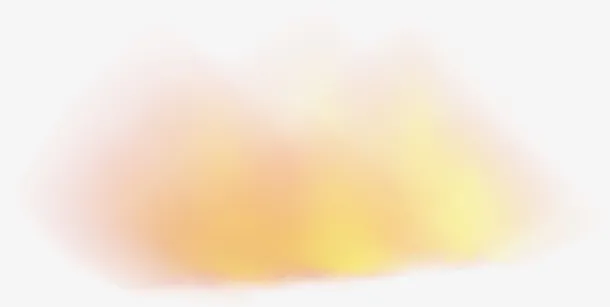 黄色清新云朵免抠