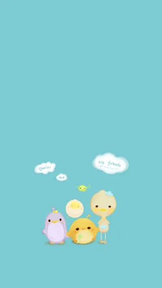 卡通小鸡背景高清