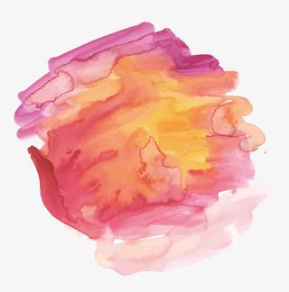 水彩晕染渐变代金券矢量png免抠