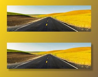 绿野公路海报免抠