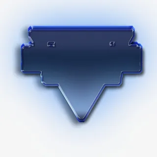 蓝色渐变创意图标免抠