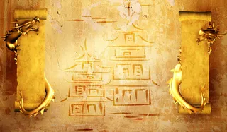 中国龙颓废背景高清