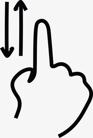 矢量上下滑动素材图免抠