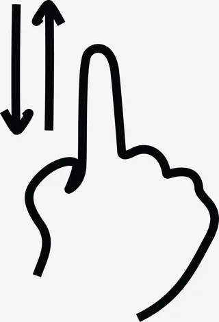 矢量上下滑动素材图免抠