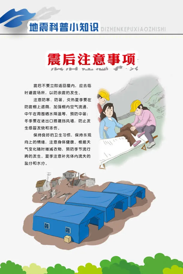 地震时如何自救图片免抠