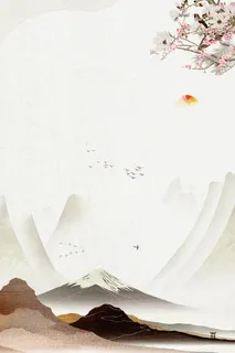 中国风水墨山水装饰画高清