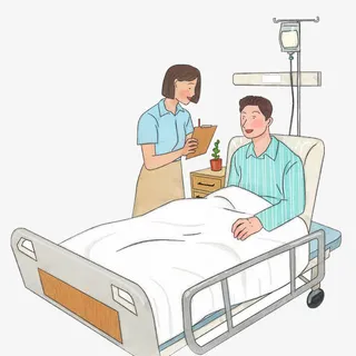 病人和医护人员免抠