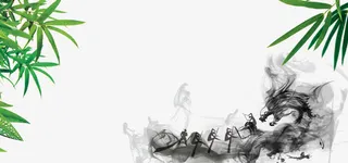 清新大气水墨风背景