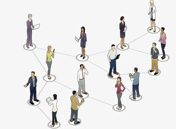 社会联系交流免抠