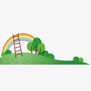 61卡通彩虹免抠