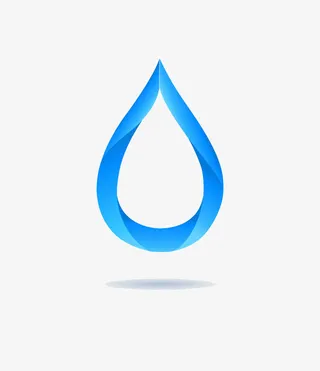 空心泪水图片素材免抠