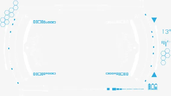 科技感点线装饰免抠