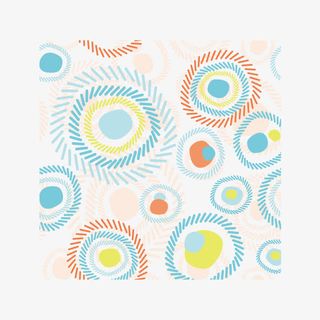 散射性手绘艺术花纹元素背景