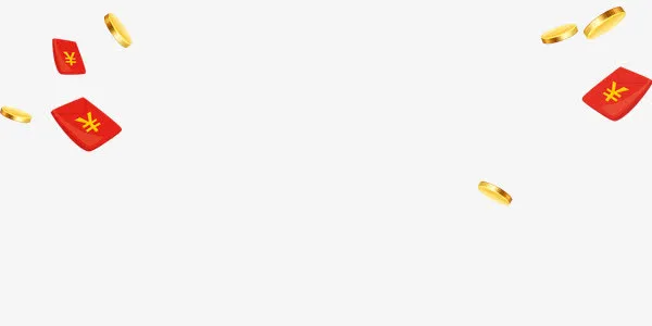 红包金币装饰图案素材免抠