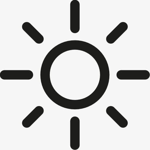 太阳图标免抠