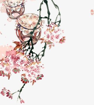 美丽的梅花免抠