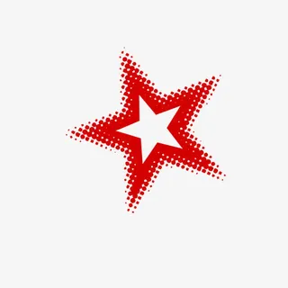 红色五角星免抠