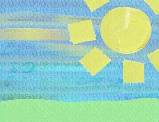 卡通童趣拼贴背景高清