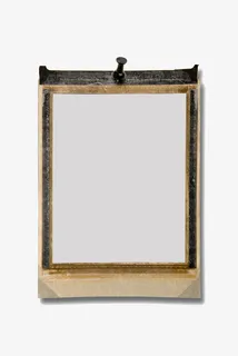 手绘复古木架相框免抠