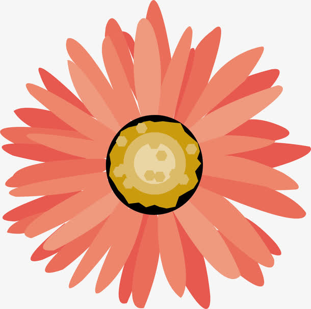 开放的花朵优雅花朵免抠