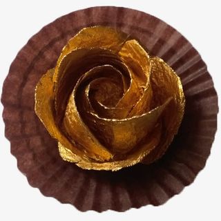 费列罗金箔折纸玫瑰花免抠