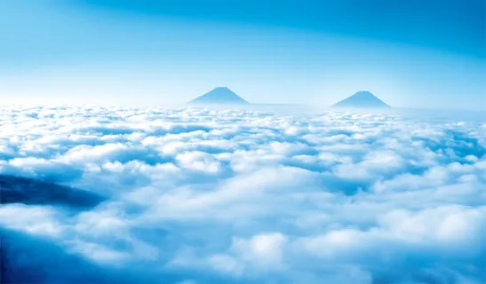 蓝色天空云海团队免抠