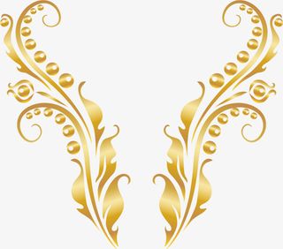 金色叶子装饰免抠