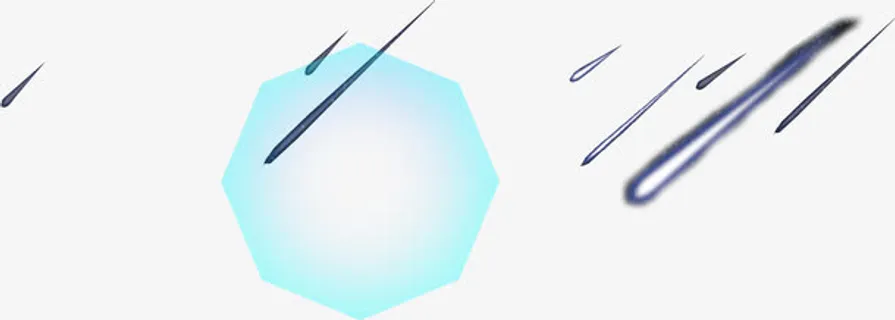 设计渐变飘落陨落流星多边形效果免抠