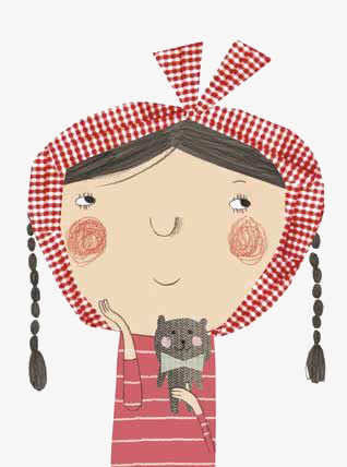 卡通小女孩免抠