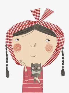 卡通小女孩免抠