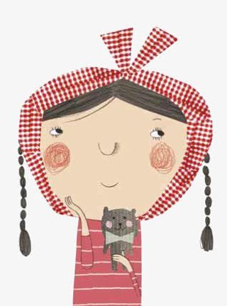 卡通小女孩免抠