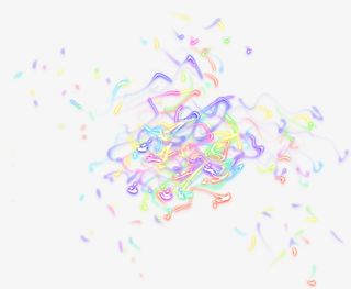 魔幻炫光彩色素材免抠