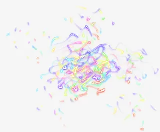 魔幻炫光彩色素材免抠