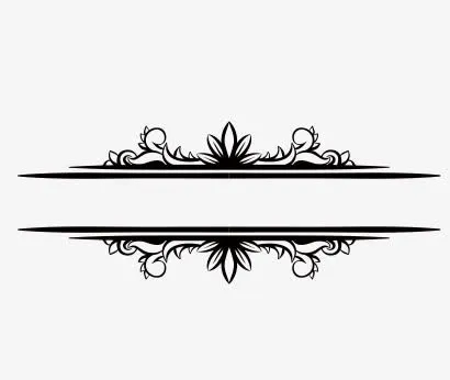 欧式底纹花纹边框免抠