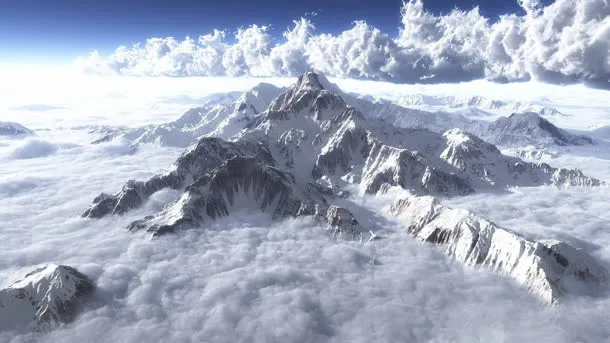 山云珠穆朗玛峰壮观免抠(1920*1080px(72dpi))