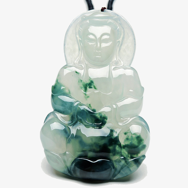 飘花冰种观音翡翠免抠