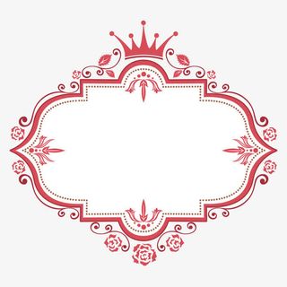 纹理边框 七夕花纹免抠