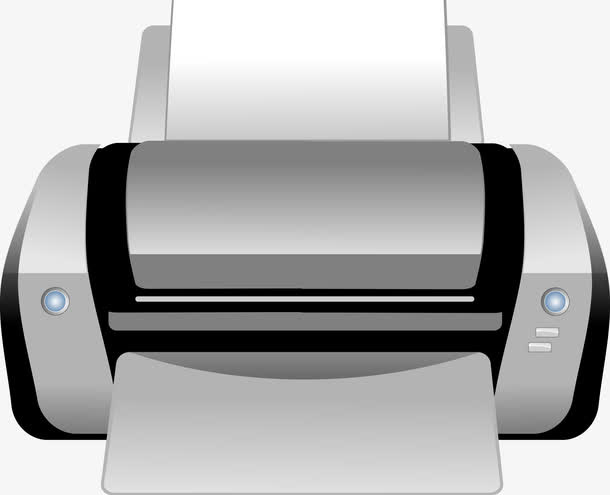 矢量商务办公用品打印机图免抠