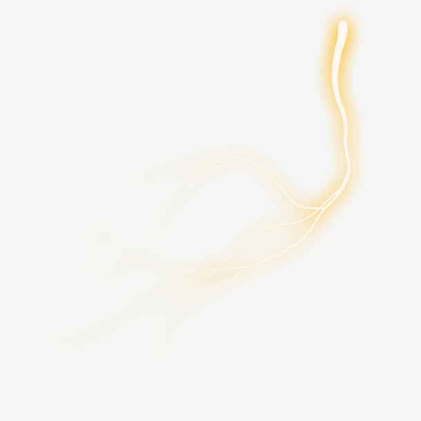 彩色超炫闪电免抠