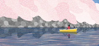 旅游插画风格背景banner高清