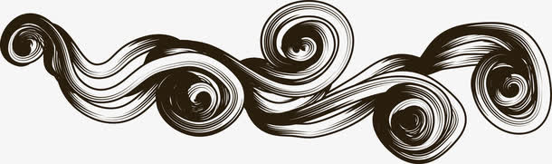 波动花纹矢量图免抠