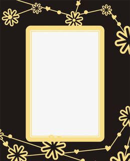 雪花黑色背景相框